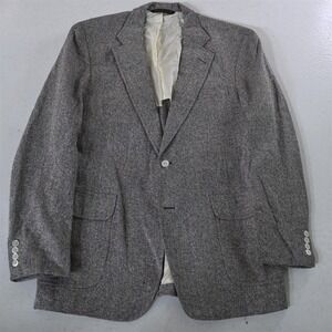 Vtg‎ Majer 40R Gray Fleck Tweed Mens Blazer Suit Jacket Sport Coat